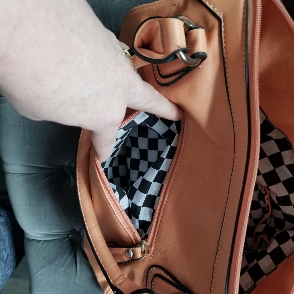 Black Rivet Purse - Picture 4 of 8